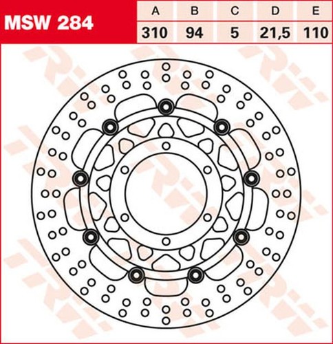 Trw round floating brake rotor - trw,