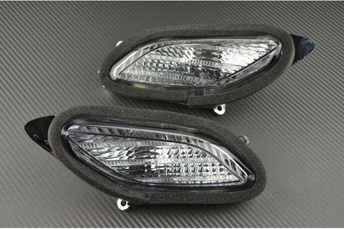 Clear led front turn signals - front,