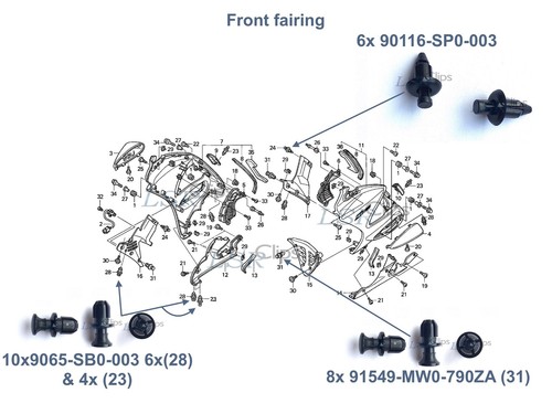 32x honda st1300 2003 - 32x,